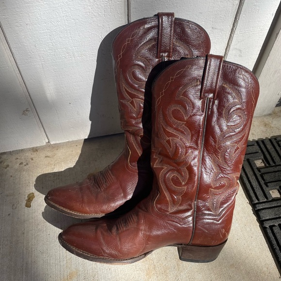 Dan Post Men's Size 10.5D Brown Leather DP2111R Cowboy Boots - Picture 2 of 6